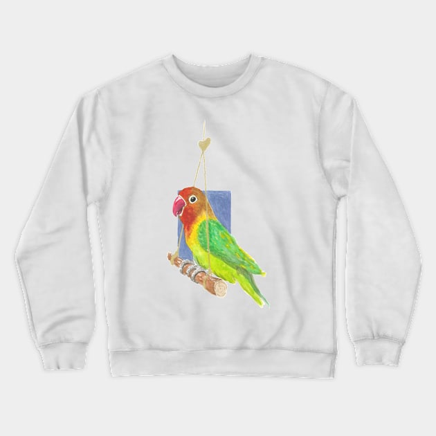 Lovebird Crewneck Sweatshirt by Créa'RiBo